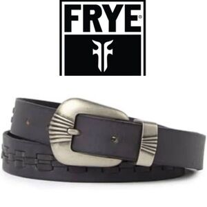 Frye Black Leather Belt